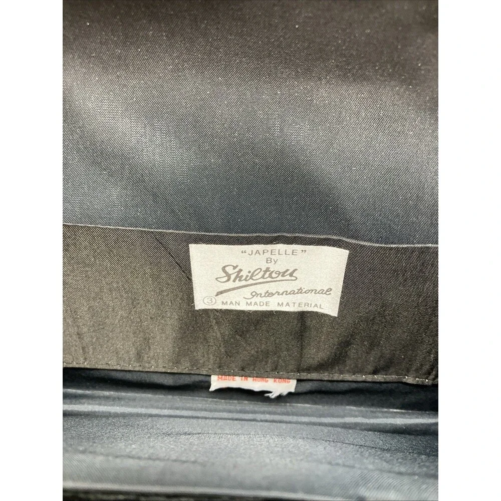 Vintage Shilton Japelle Black Velvet Clutch Bag Evening Shoulder Bag Hong Kong